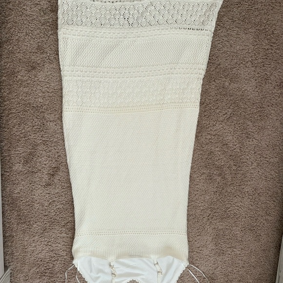 White Crochet Midi Dress- Women’s M - Picture 8 of 9